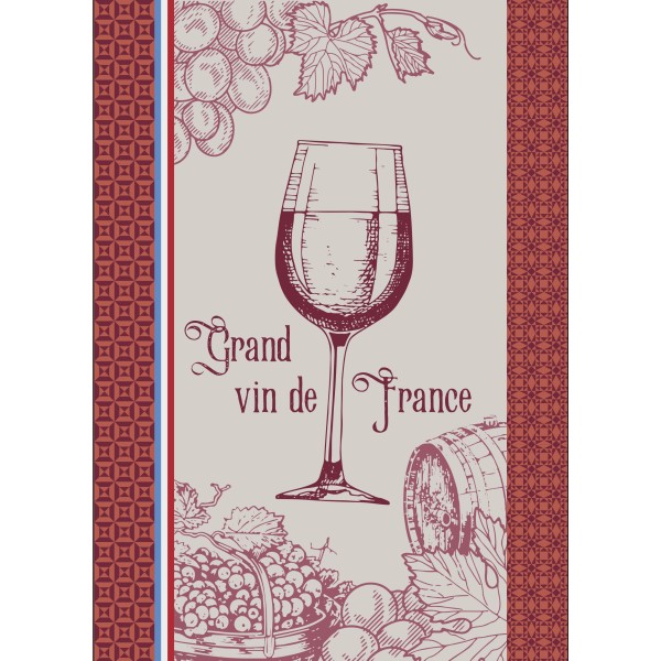 TORCHON GRAND VIN DE FRANCE 50X70