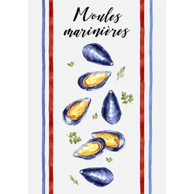 Torchons Coquillages