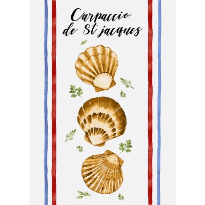 Torchons Coquillages