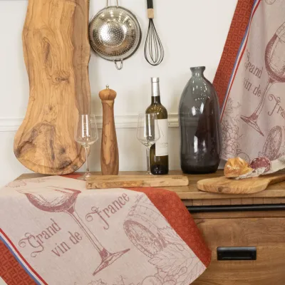 TORCHON GRAND VIN DE FRANCE 50X70