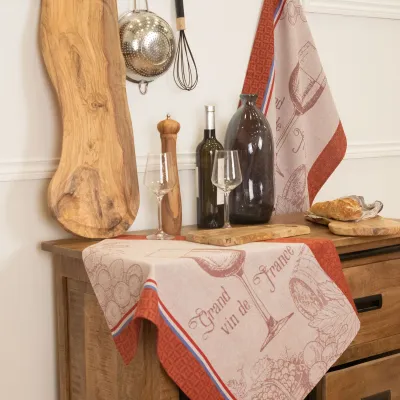 TORCHON GRAND VIN DE FRANCE 50X70