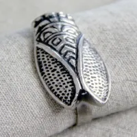 Rond De Serviette Rond Cigale