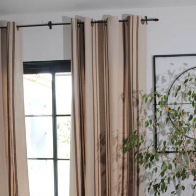 Rideau Oeillets Canevas 550 Rideau
