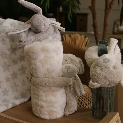 Peluche Avec Plaid Pelu Plaid