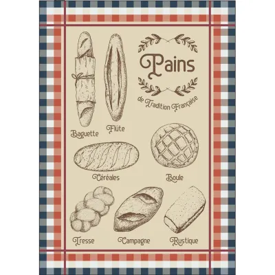 TORCHON PAINS 50X70