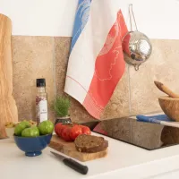 TORCHON VIVE LA FRANCE 50X70