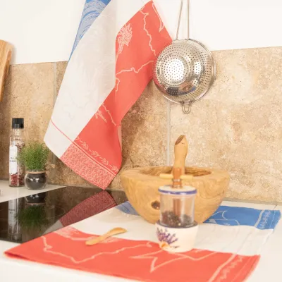 TORCHON VIVE LA FRANCE 50X70