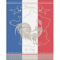 TORCHON VIVE LA FRANCE 50X70