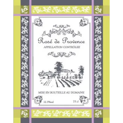 TORCHON VIN COTE DE PROVENCE 50X70