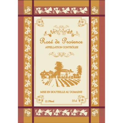 TORCHON VIN COTE DE PROVENCE 50X70