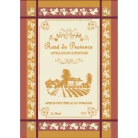 TORCHON VIN COTE DE PROVENCE 50X70