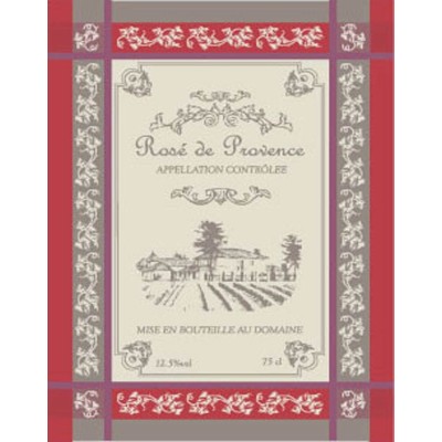 TORCHON VIN COTE DE PROVENCE 50X70