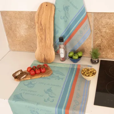 TORCHON SOUPE DE POISSONS 50X70