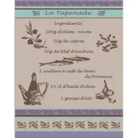 TORCHON TAPENADE 50X70
