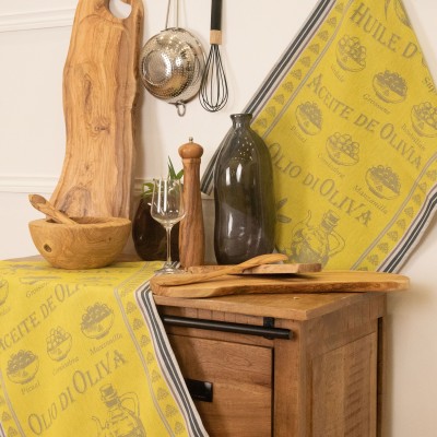 TORCHON HUILE D'OLIVE 50X70