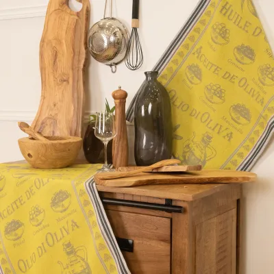 TORCHON HUILE D'OLIVE 50X70