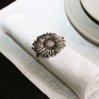 Rond De Serviette Rond Tournesol