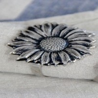 Rond De Serviette Rond Tournesol