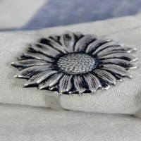 Rond De Serviette Rond Tournesol