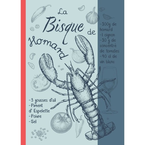TORCHON HOMARD 50X70