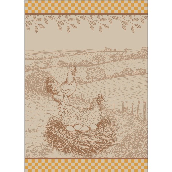 TORCHON COCOTTE 50X70