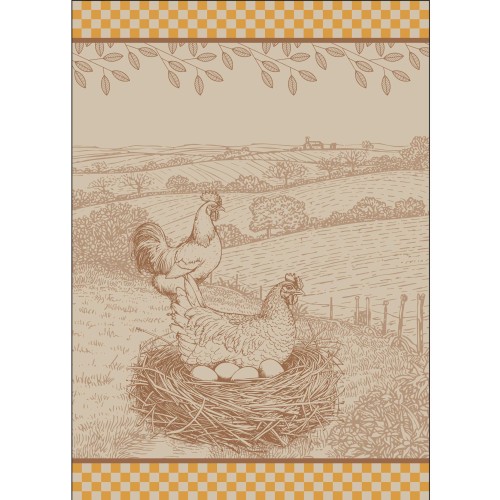 TORCHON COCOTTE 50X70