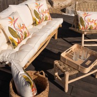 Coussin Extérieur Oiseau De Paradis