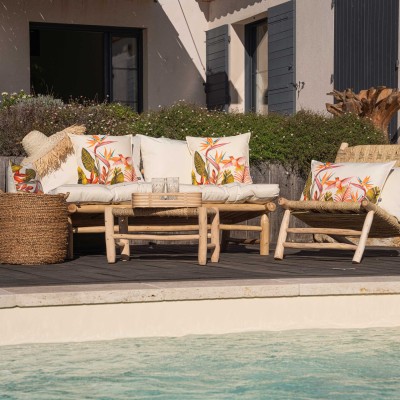 Coussin Extérieur Oiseau De Paradis