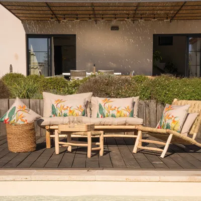 Coussin Extérieur Oiseau De Paradis