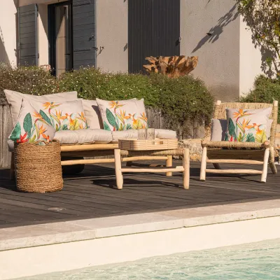 Coussin Extérieur Oiseau De Paradis