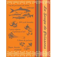 TORCHON SOUPE DE POISSONS 50X70