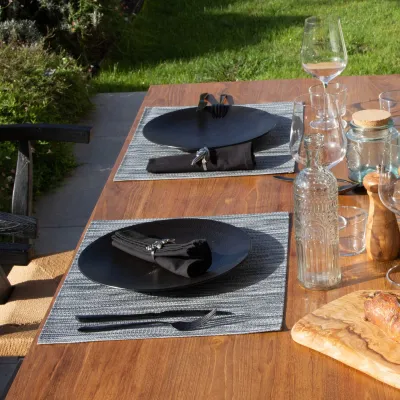 Set De Table Plastic Argent