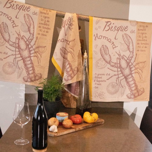 TORCHON HOMARD 50X70