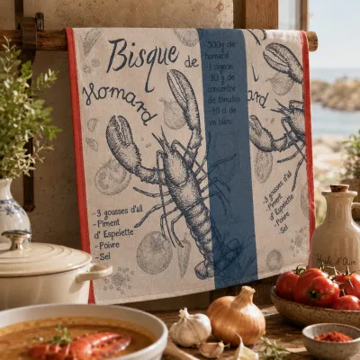 TORCHON HOMARD 50X70