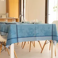 Nappe Jacquard Grande Bleue