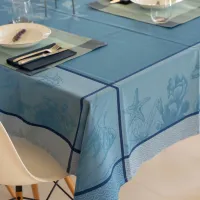 Nappe Jacquard Grande Bleue