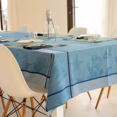 Nappe Jacquard Grande Bleue