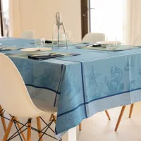Nappe Jacquard Grande Bleue