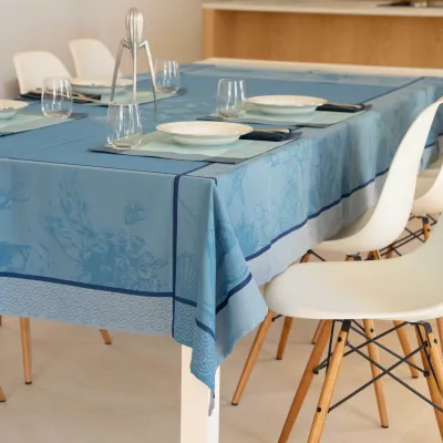 Nappe Jacquard Grande Bleue
