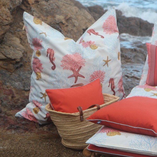 COUSSIN DE SOL CORAIL 90X140