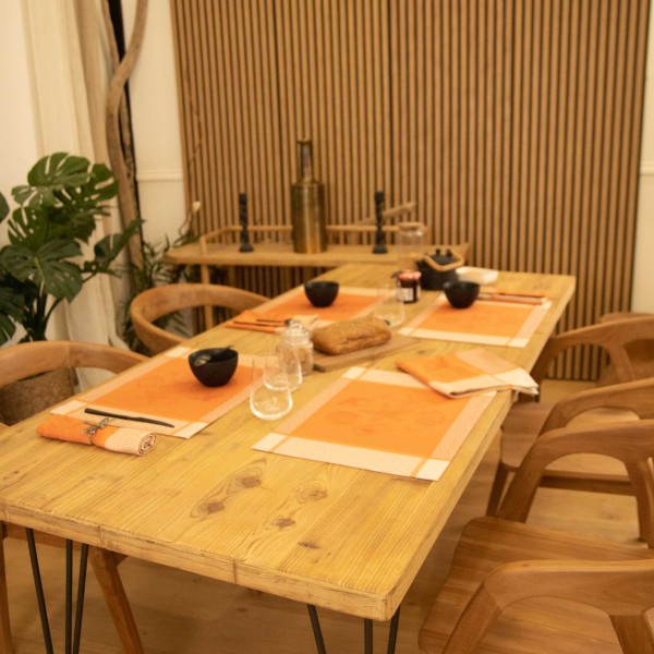 Set De Table Jacquard Grande Bleue