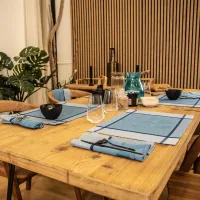 Set De Table Jacquard Grande Bleue