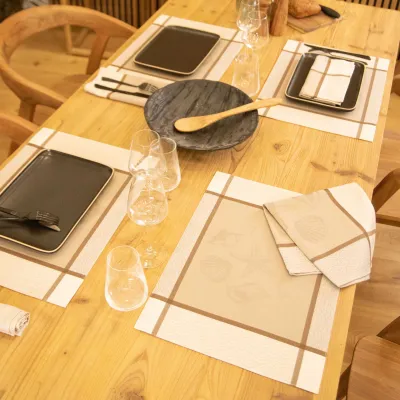 Serviette De Table Grande Bleue