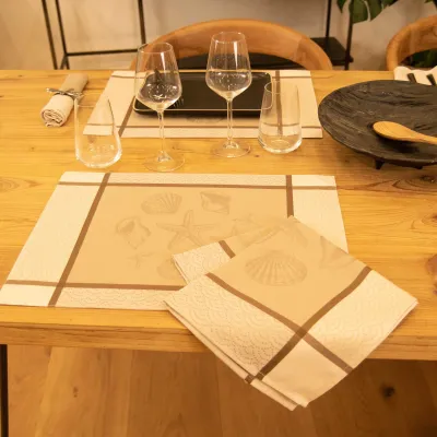 Serviette De Table Grande Bleue