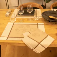 Serviette De Table Grande Bleue