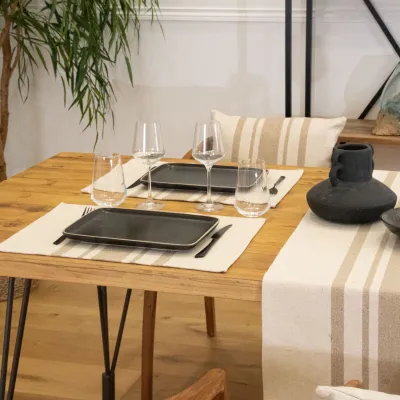 Set De Table Coton Canevas 550 Table