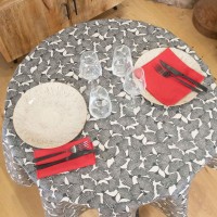 Nappe Plastifié Ginkgo