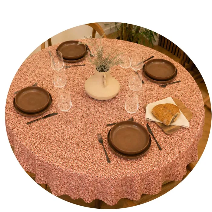 Nappe ronde enduite 155